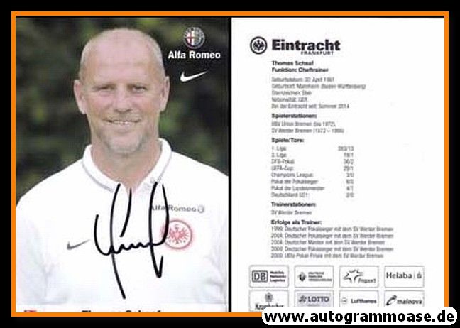 Autogramm Fussball | Eintracht Frankfurt | 2014 | Thomas SCHAAF