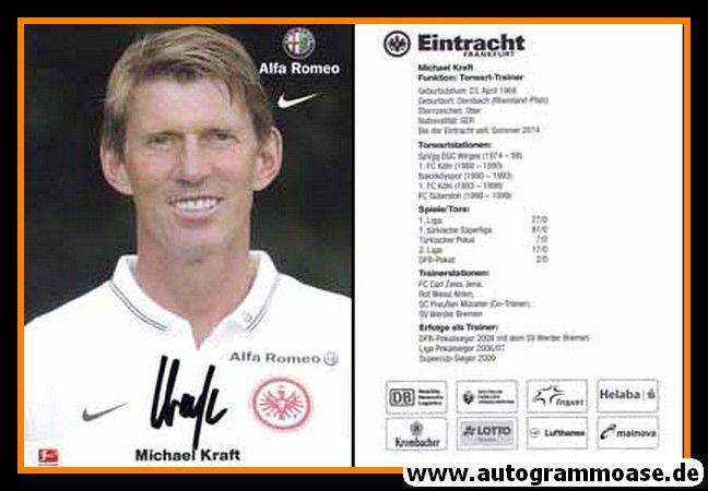 Autogramm Fussball | Eintracht Frankfurt | 2014 | Michael KRAFT
