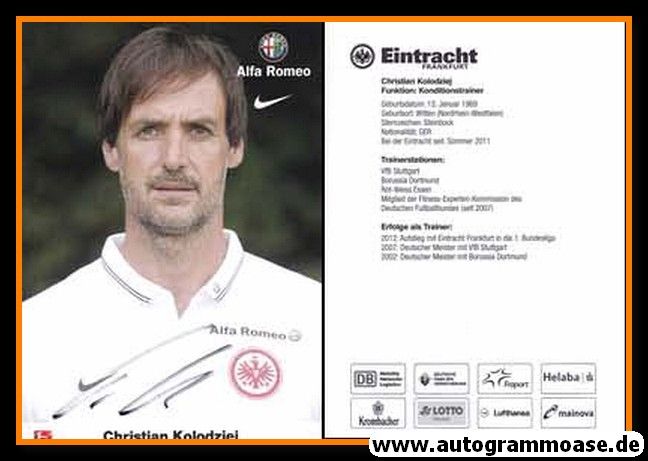 Autogramm Fussball | Eintracht Frankfurt | 2014 | Christian KOLODZIEJ