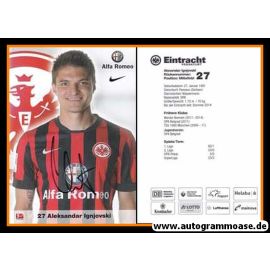 Autogramm Fussball | Eintracht Frankfurt | 2014 | Aleksandar IGNJOVSKI