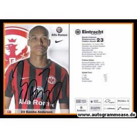 Autogramm Fussball | Eintracht Frankfurt | 2014 | Bamba ANDERSON