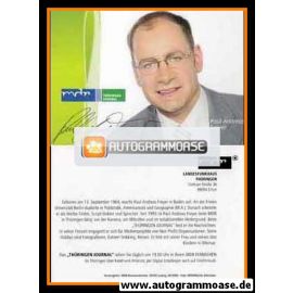 Autogramm TV | MDR | Paul Andreas FREYER | 2010er "Thüringen Journal"