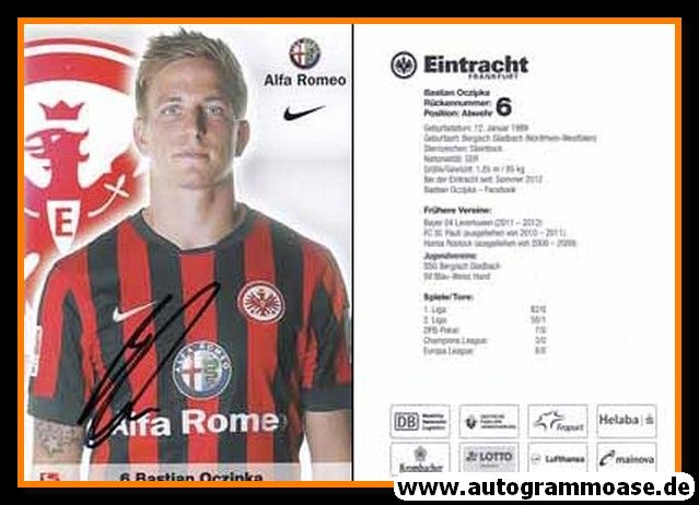 Autogramm Fussball | Eintracht Frankfurt | 2014 | Bastian OCZIPKA