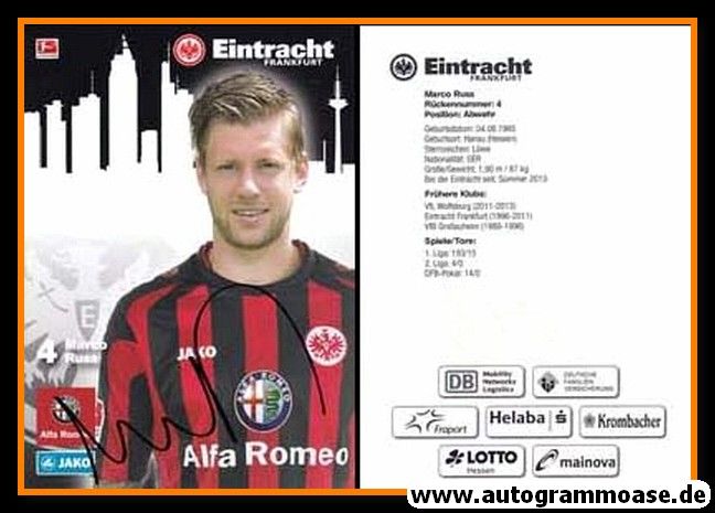 Autogramm Fussball | Eintracht Frankfurt | 2013 | Marco RUSS