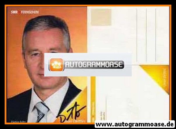 Autogramm TV | SWR | Dieter FRITZ | 2000er (Portrait Color)