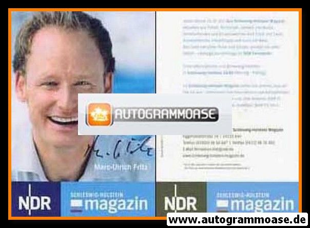 Autogramm TV | NDR | Marc-Ulrich FRITZ | 2007 "S-H Magazin" (Garrels)
