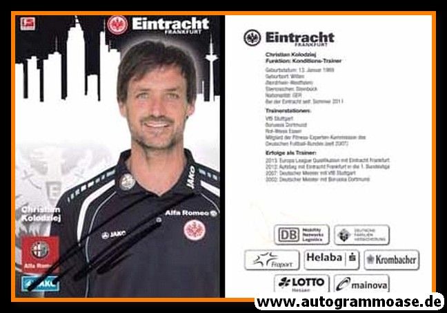 Autogramm Fussball | Eintracht Frankfurt | 2013 | Christian KOLODZIEJ