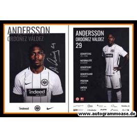 Autogramm Fussball | Eintracht Frankfurt | 2017 | Andersson ORDONEZ VALDEZ