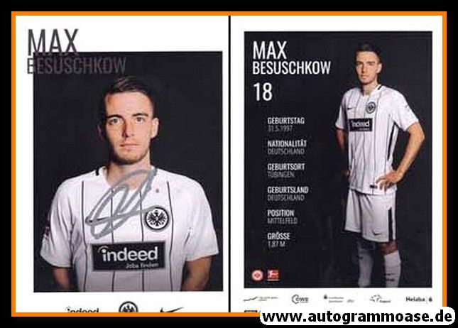 Autogramm Fussball | Eintracht Frankfurt | 2017 | Max BESUSCHKOW