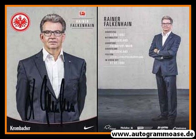 Autogramm Fussball | Eintracht Frankfurt | 2016 | Rainer FALKENHAIN