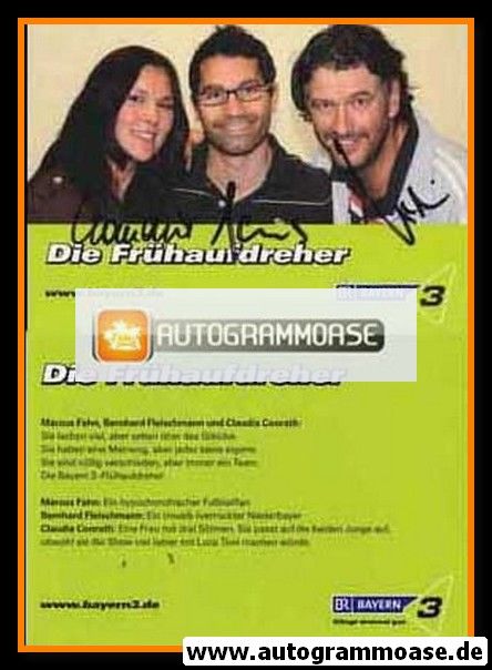 Autogramme Radio | BR Bayern 3 | DIE FRÜHAUFDREHER | 2010er (Portrait Color) 1
