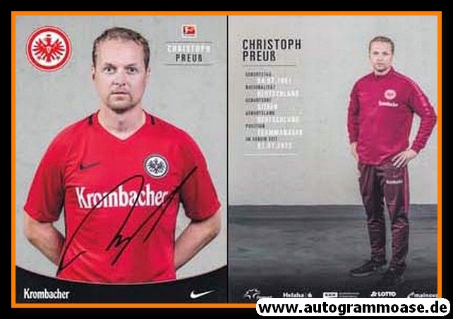 Autogramm Fussball | Eintracht Frankfurt | 2016 | Christoph PREUSS