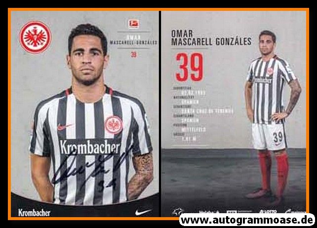 Autogramm Fussball | Eintracht Frankfurt | 2016 | Omar MASCARELL GONZALES