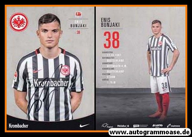 Autogramm Fussball | Eintracht Frankfurt | 2016 | Enis BUNJAKI