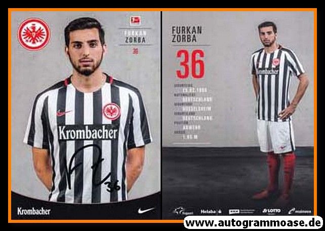 Autogramm Fussball | Eintracht Frankfurt | 2016 | Furkan ZORBA