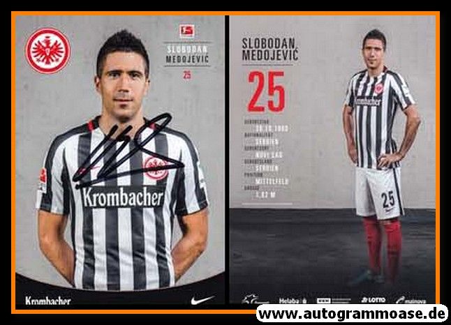 Autogramm Fussball | Eintracht Frankfurt | 2016 | Slobodan MEDOJEVIC