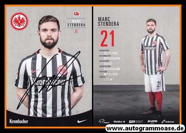 Autogramm Fussball | Eintracht Frankfurt | 2016 | Marc STENDERA