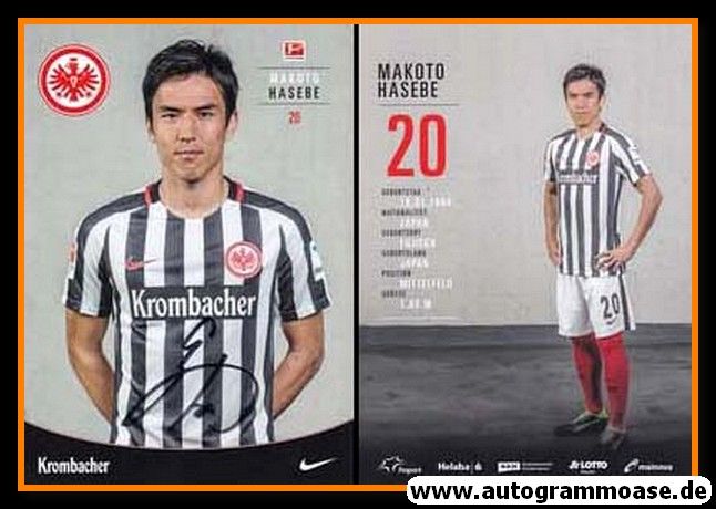 Autogramm Fussball | Eintracht Frankfurt | 2016 | Makoto HASEBE