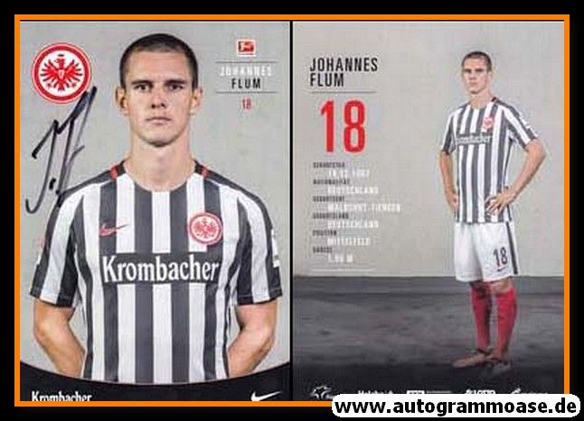 Autogramm Fussball | Eintracht Frankfurt | 2016 | Johannes FLUM