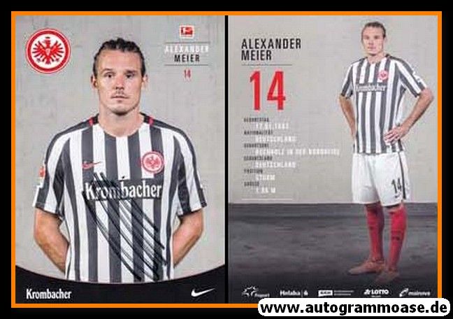 Autogramm Fussball | Eintracht Frankfurt | 2016 | Alexander MEIER