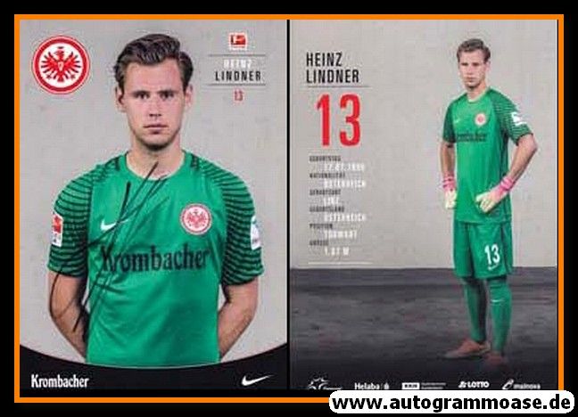 Autogramm Fussball | Eintracht Frankfurt | 2016 | Heinz LINDNER