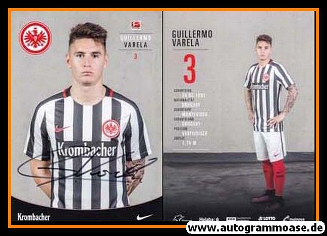 Autogramm Fussball | Eintracht Frankfurt | 2016 | Guillermo VARELA