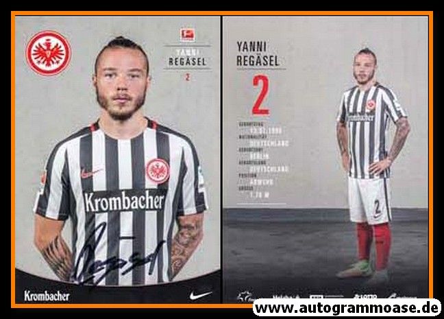 Autogramm Fussball | Eintracht Frankfurt | 2016 | Yanni REGÄSEL