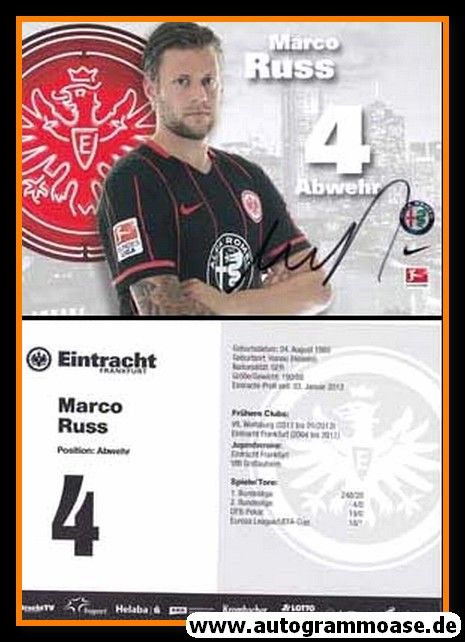 Autogramm Fussball | Eintracht Frankfurt | 2015 | Marco RUSS