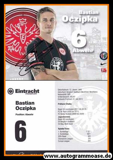 Autogramm Fussball | Eintracht Frankfurt | 2015 | Bastian OCZIPKA
