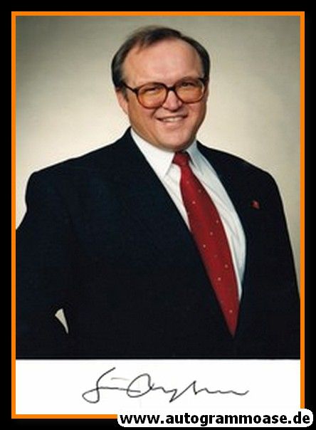 Autogramm Politik | Schweden | Göran PERSSON | MP 1996-2006  | 1990er Foto (Portrait Color)