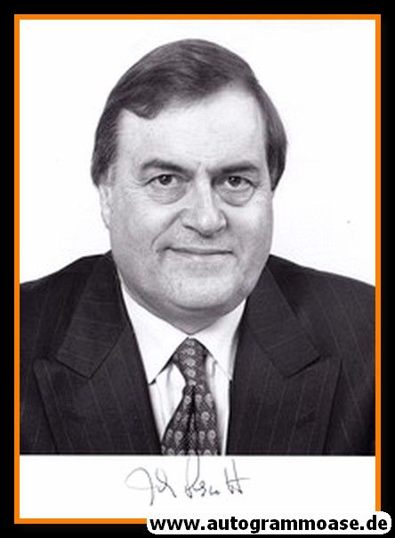Autogramm Politik | UK | John PRESCOTT | stvMP 1997-2007 | 1990er Foto (Portrait SW)