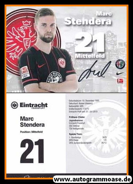 Autogramm Fussball | Eintracht Frankfurt | 2015 | Marc STENDERA