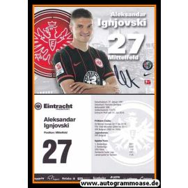 Autogramm Fussball | Eintracht Frankfurt | 2015 | Aleksandar IGNJOVSKI