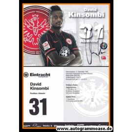 Autogramm Fussball | Eintracht Frankfurt | 2015 | David KINSOMBI