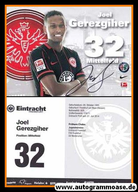 Autogramm Fussball | Eintracht Frankfurt | 2015 | Joel GEREZGIHER