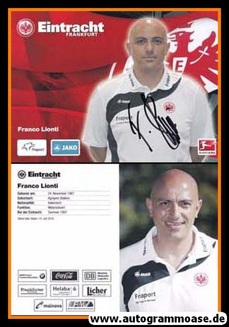 Autogramm Fussball | Eintracht Frankfurt | 2010 | Franco LIONTI