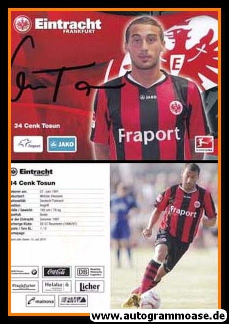 Autogramm Fussball | Eintracht Frankfurt | 2010 | Cenk TOSUN