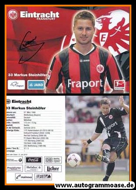Autogramm Fussball | Eintracht Frankfurt | 2010 | Markus STEINHÖFER