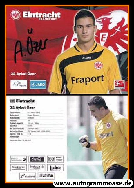 Autogramm Fussball | Eintracht Frankfurt | 2010 | Aykut ÖZER