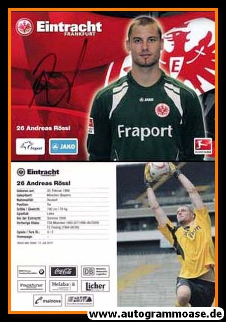 Autogramm Fussball | Eintracht Frankfurt | 2010 | Andreas RÖSSL
