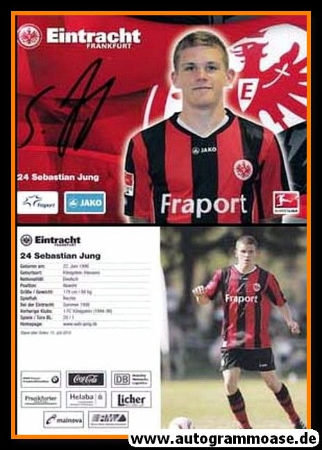 Autogramm Fussball | Eintracht Frankfurt | 2010 | Sebastian JUNG