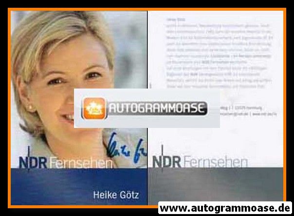 Autogramm TV | NDR | Heike GÖTZ | 2000er "Landpartie" Hochformat