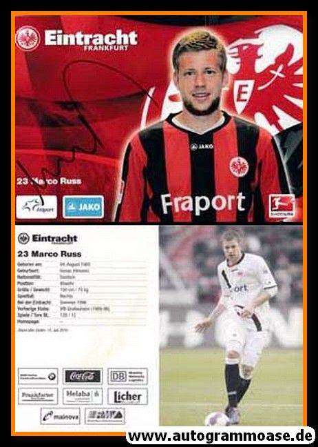Autogramm Fussball | Eintracht Frankfurt | 2010 | Marco RUSS