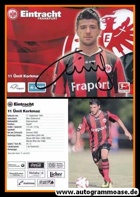 Autogramm Fussball | Eintracht Frankfurt | 2010 | Ümit KORKMAZ