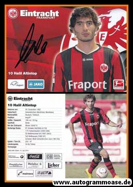 Autogramm Fussball | Eintracht Frankfurt | 2010 | Halil ALTINTOP