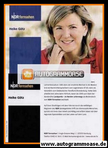 Autogramm TV | NDR | Heike GÖTZ | 2000er "Landpartie" Querformat