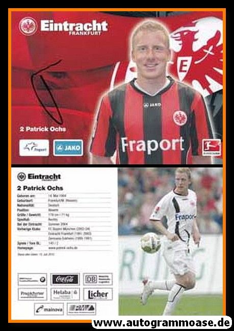 Autogramm Fussball | Eintracht Frankfurt | 2010 | Patrick OCHS