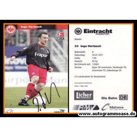 Autogramm Fussball | Eintracht Frankfurt | 2003 | Ingo HERTZSCH