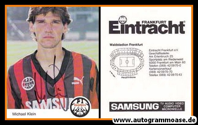 Autogramm Fussball | Eintracht Frankfurt | 1992 | Michael KLEIN