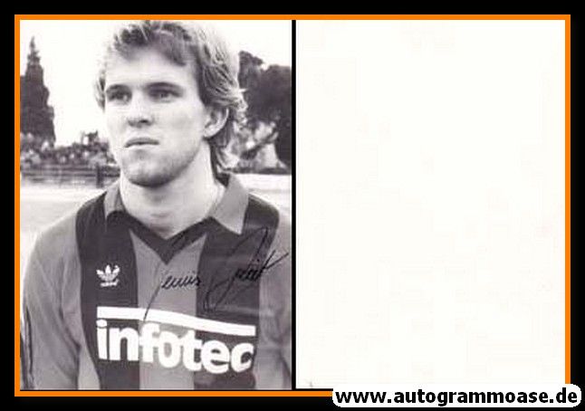 Autogramm Fussball | Eintracht Frankfurt | 1981 Foto | Dennis RIETH (Portrait SW)